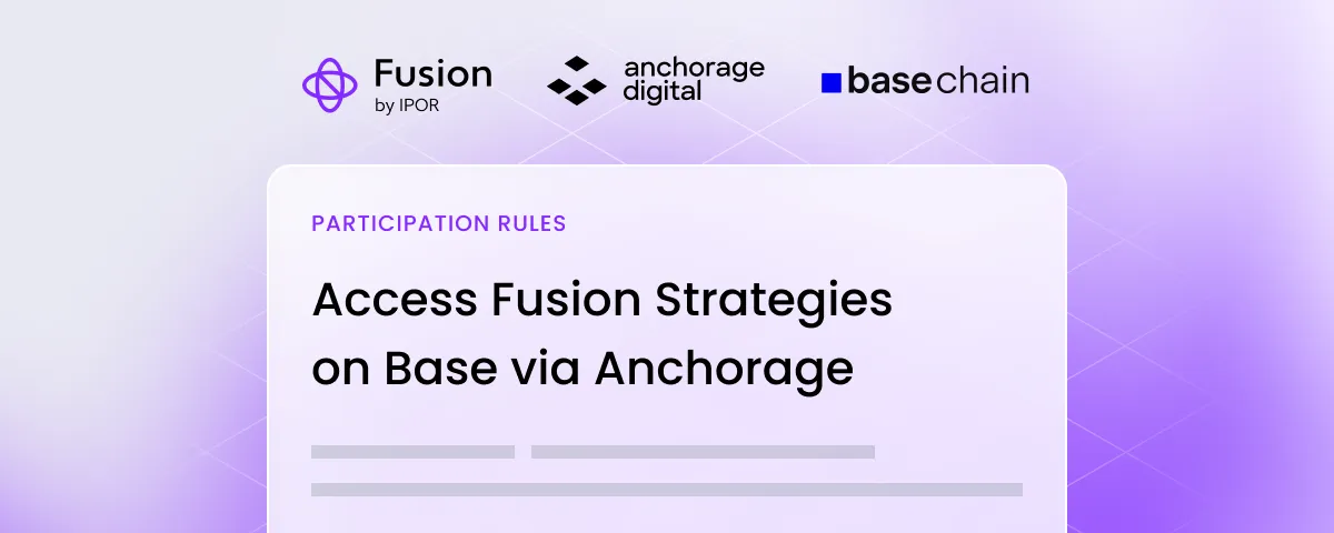 Base Rewards Now Live for Select Fusion Strategies via Anchorage Digital